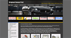 Desktop Screenshot of originalxenonpart.com
